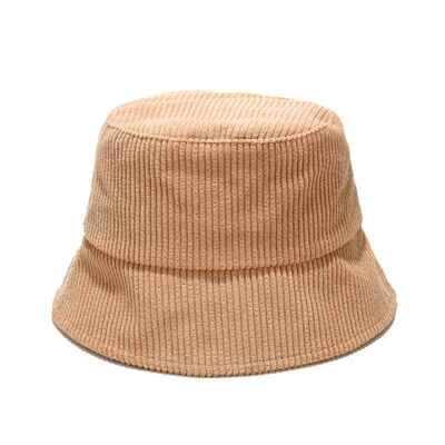 极速New Corduroy Bucket Hat Women Panama Winter AutumYn Warm