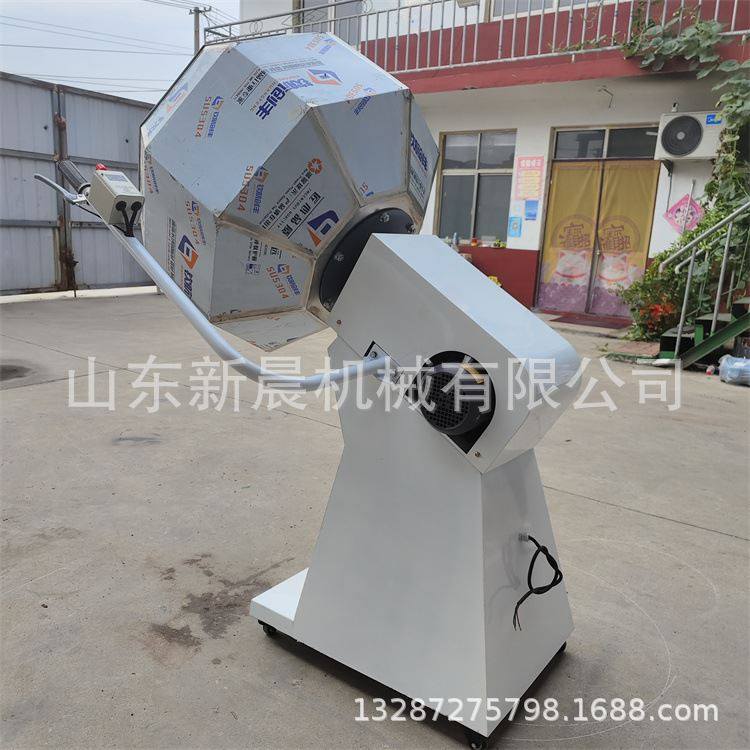 极速薯片撒粉调味机 304不锈钢八角搅拌机 瓜X子裹盐拌料机