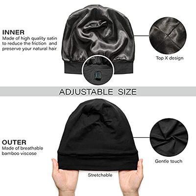 极速Bonnet Silk Bonnet four Sleeping Satin Bonnet Hair Bonne