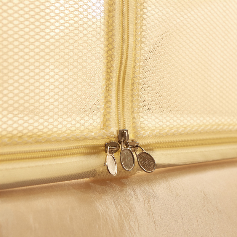 极速宫廷三开门坐床拉链蚊帐T型全底G家用方帐儿童防摔加密蒙古包