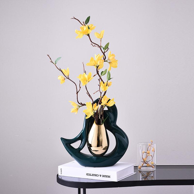 极速欧式轻奢装饰品摆件家居x客厅电视柜插花花瓶摆件现代创意桌