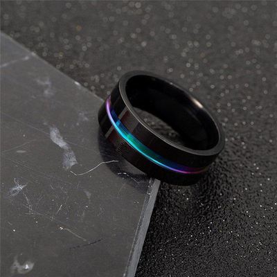 极速titaniufm steel rings men rose gold simple ring for wome