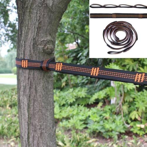 极速*Adjustable Tree qHanging Hammock Straps Climbing Rope A