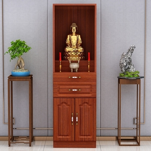 极速带储物祖先牌k位柜神台立式带门佛龛柜台式佛龛供台家用实木