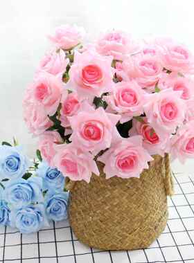 极速Silk Peony Artificial Flower Bouquet Silk Rose FXlower f