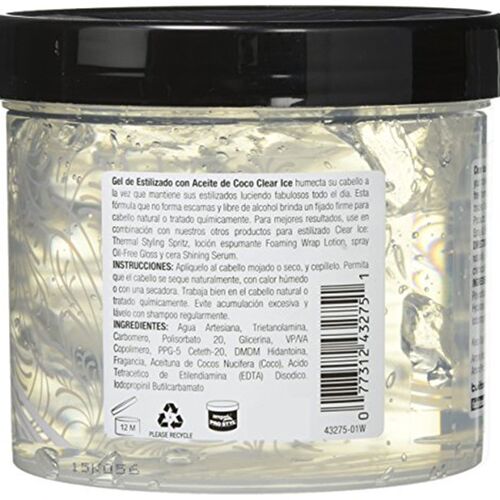 极速Ampro Clear Ice Coconut Oil Styling Gel  32 .Ounce