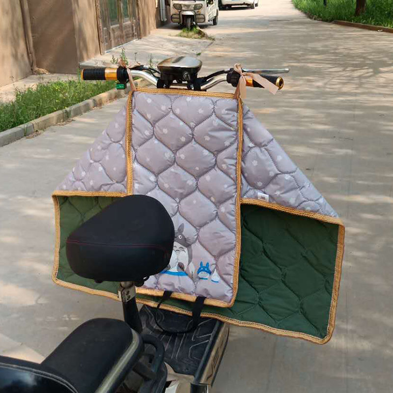 极速电动摩托车挡风被春秋薄款防水四季中厚电车R电瓶防风罩夏天