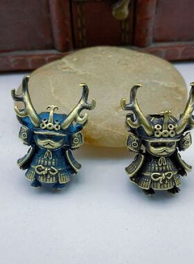 极速Japanese Pirate pAntlers Samurai Doll Paracord Bead Knif