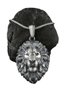 极速Metal Lion Head Pendant Necklace mens hip hoUp Necklace