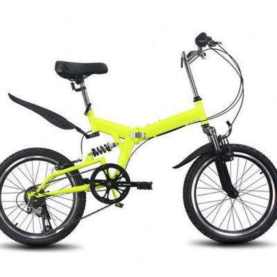 极速20寸前后避震折叠自行车超轻便F携款单车变速成年大人成人学