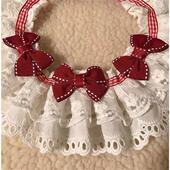极速猫咪狗狗宠物饰品项链项圈铃铛蝴蝶结领结蕾丝口水.巾狗狗围