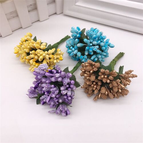 极速12PCS/lot Artificial Flower StEamen wire stem/marriage l