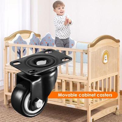 极速Unicversal Office Chair Caster Wheel Swivel PU Metal Whe