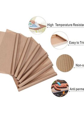 新品6Pcs Teflon Sheet 40X60Cmz Reusable Resistant Baking Mat