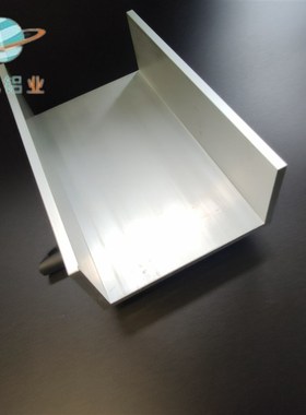 极速铝合金U型槽100505内C宽90包边铝槽玻璃轨道卡槽凹槽铝合
