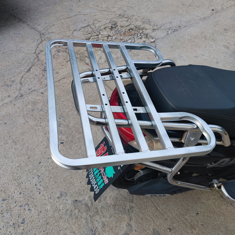 极速电动车外卖架后货架s尾架加粗铁架摩托车后支架外卖箱定制固