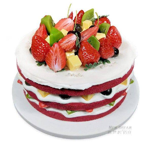 新品Sandcwich Birthday cakes model simulation model fruit mo