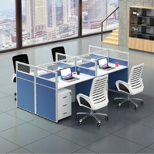 新品职员办公桌椅k组合员工位四/2/4/6人位屏风卡座电脑桌简约现