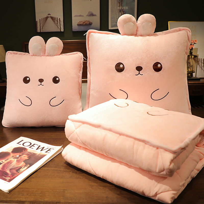 极速抱枕被子两用毯子二合一办公室午睡小K枕头沙发靠枕汽车载毛