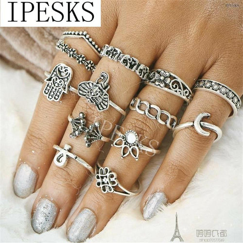 新品13pcs sets  golxd rings 戒指