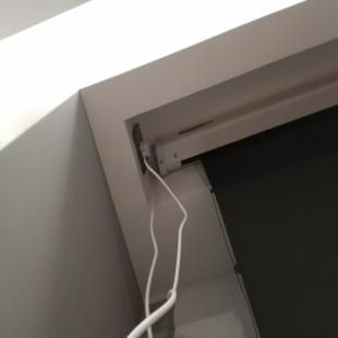 速发影辉幕布HE03 电动幕布 拉线幕白玻纤 100寸幕布120寸投影慕