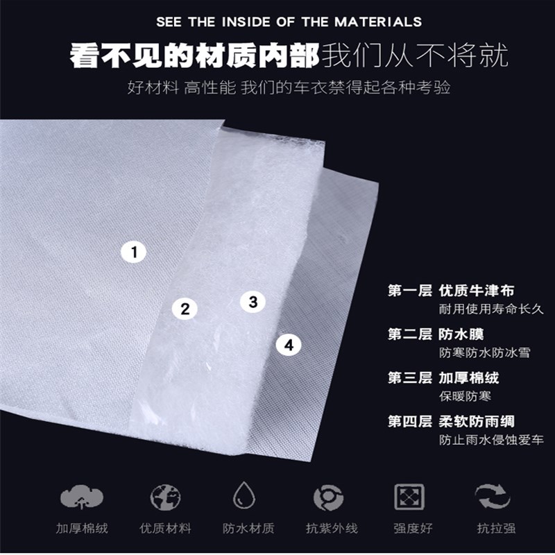 好货长安之星9汽车前挡风玻璃防冻罩防霜防雪保暖加厚半身车衣半