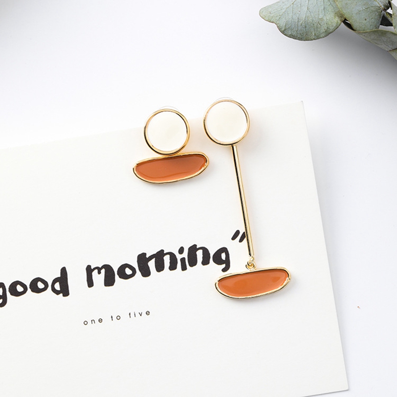 New Design Vintage Colorful Enamel Irregular Geometric耳坠