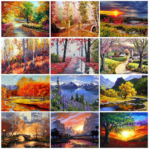 极速DIY Paint Painting By Numbers Home Decoration Unique Gif
