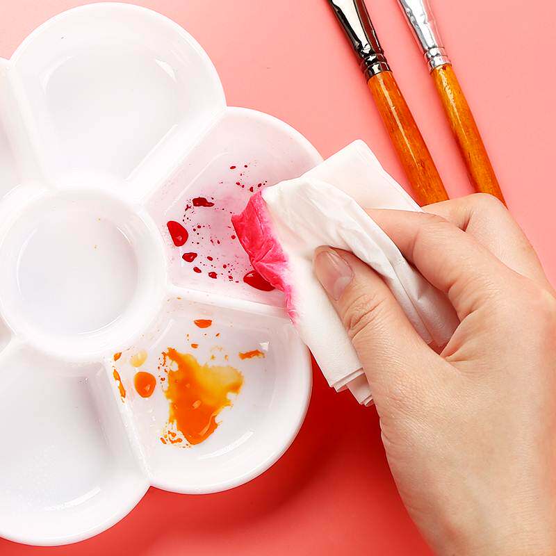 博格利诺美术生水粉专用梅花形调色盘丙烯国画水彩颜料防陶瓷调色