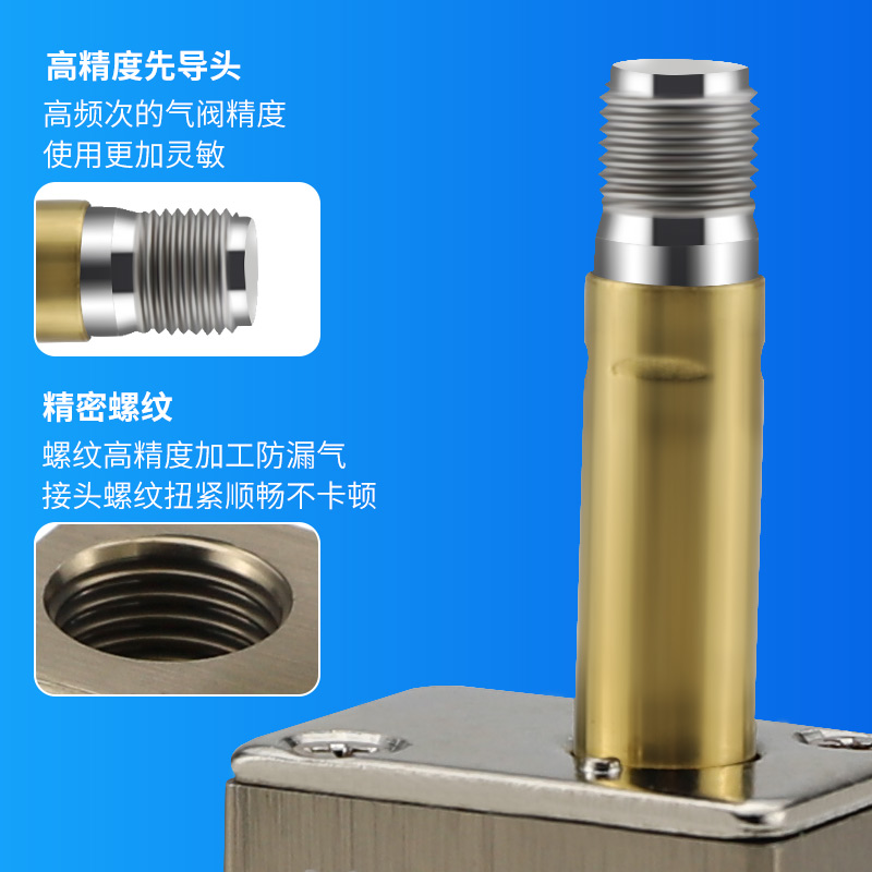 一进一出电磁气阀空压机电磁控制阀220v单向2V025-08气泵电磁阀24