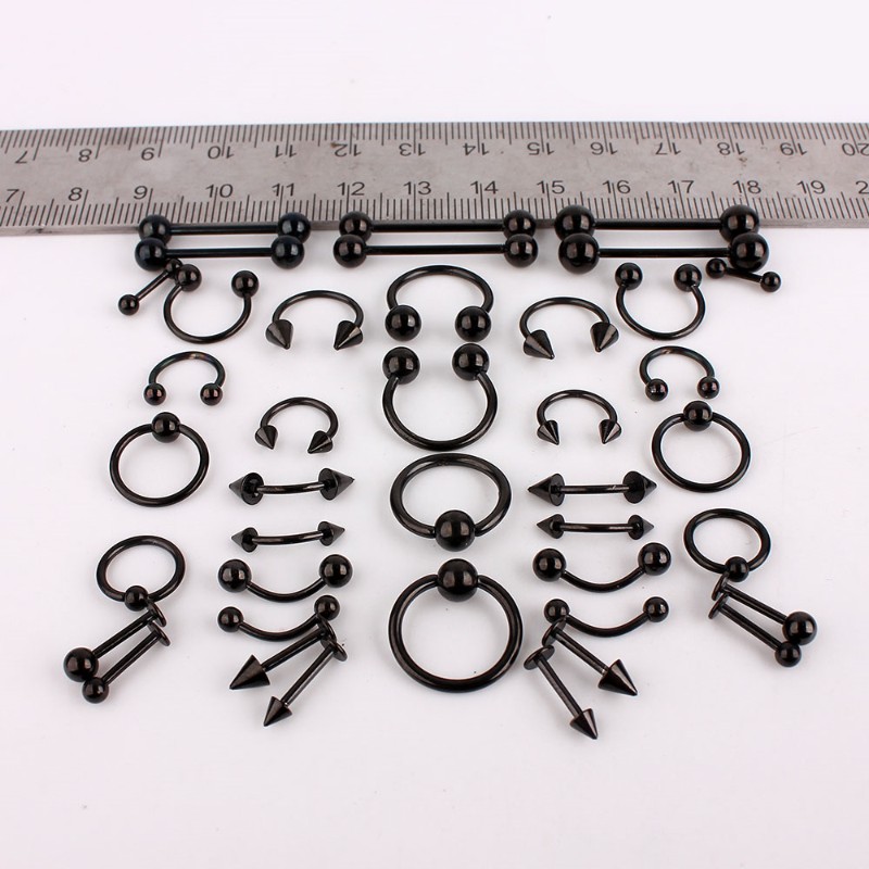 gue Nose Ring Tragus Ear Piercing Barbell Tunnel Body Jewel