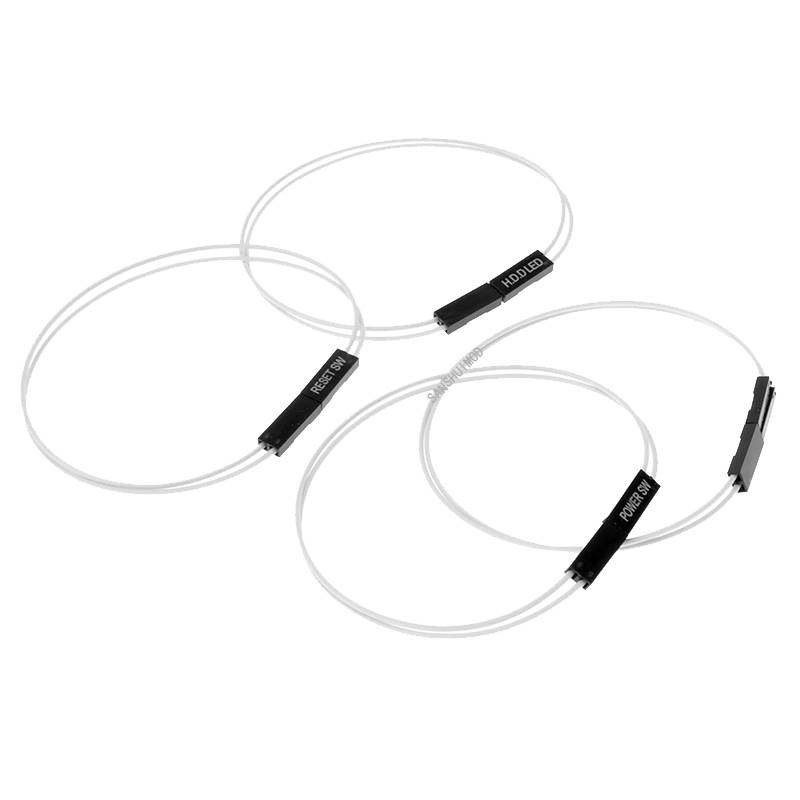 电脑主板IO线延长线 主机壳面板讯号加长线 开关 重啓 指示灯延长