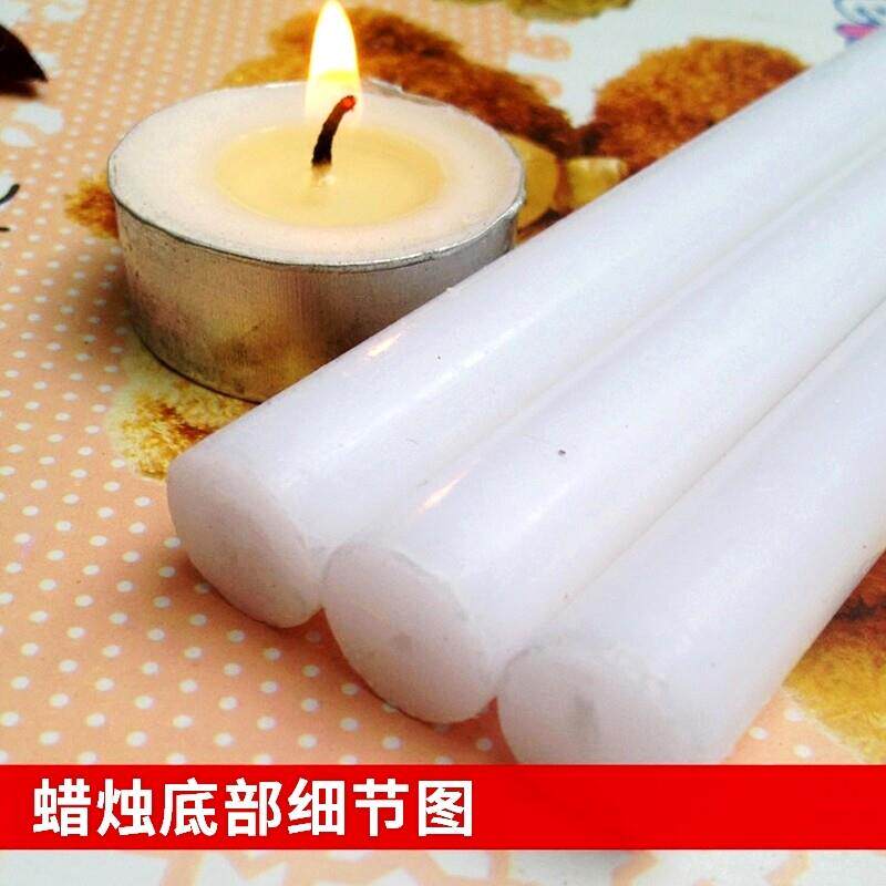极速白蜡烛家用照明停电无烟无味红腊烛装扮长效应急防灾白色香焟