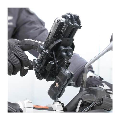 极速机车手机机支架防震防水可无线充电马达车手机导航架防抖防盗