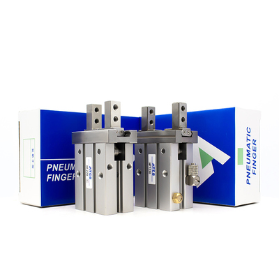 好货亚德客型气动手指气缸HFZ/HFK6F/10F/16F/20F扁平底部安装平