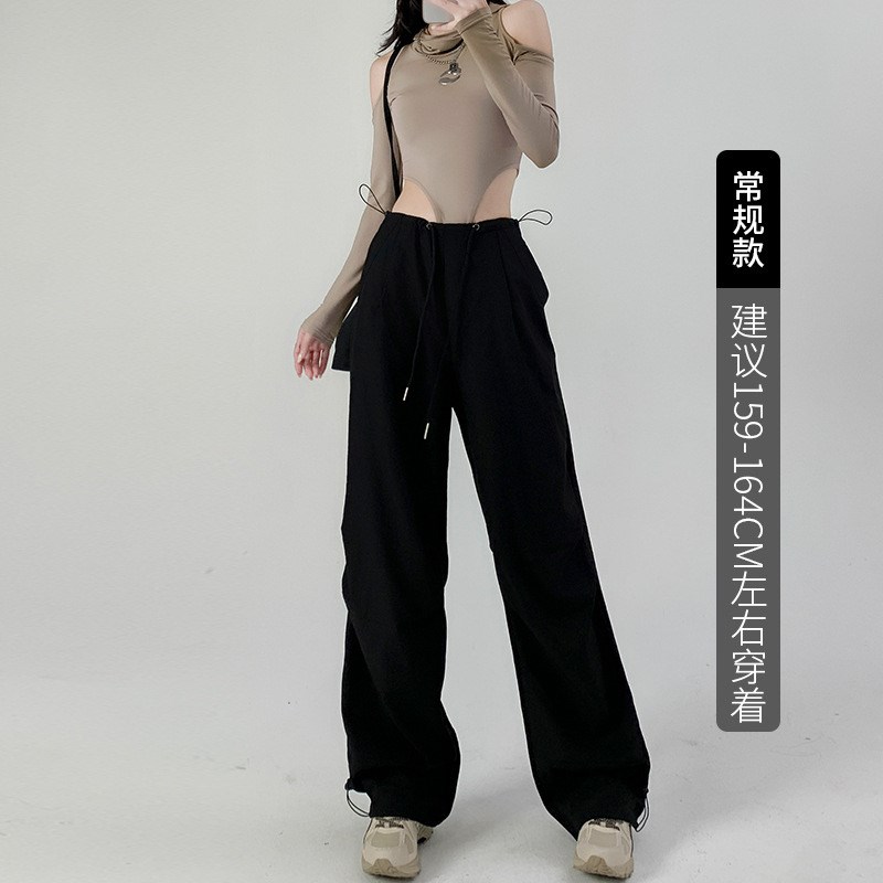 好货复古风工装裤女装夏季女2025新款复古直筒阔腿卫裤高腰休闲运