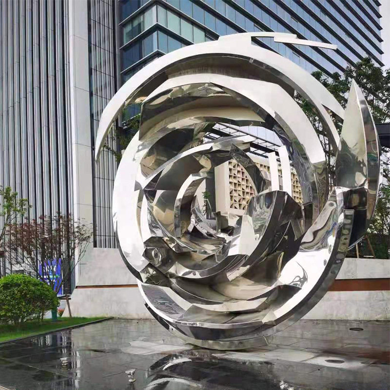 好货不锈钢景观艺术雕塑定 制城市园林广场造型摆件酒店假山雕塑