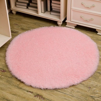 Plus Size Round Rug Carpets for Living Room Decor Faux Fur