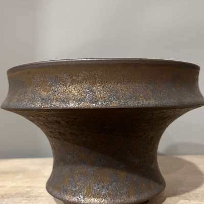 极速中小号块根花盆素里日式块根植木钵手工陶瓷金属黑龙舌兰龟甲