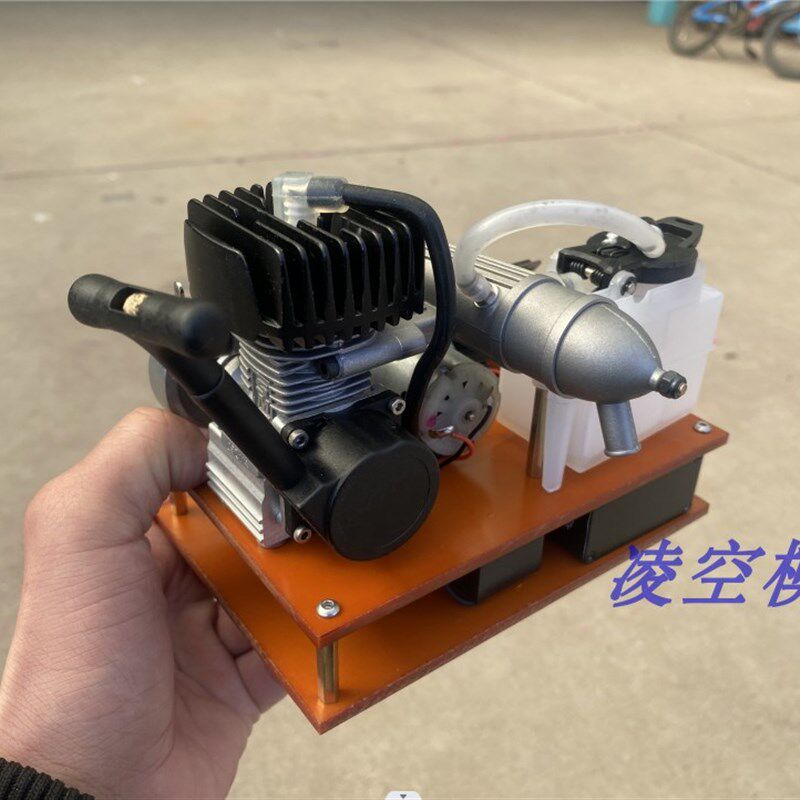 小型12v发电机15级黑头微型汽油发动机甲醇模型汽油机单缸引擎