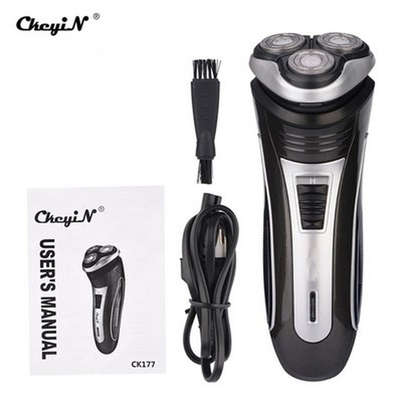 Electric Shaver 3D Triple Floating Blade Heads Razors Men