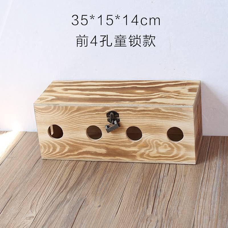 . Burnt Wood color line concentration B box solid wood ret