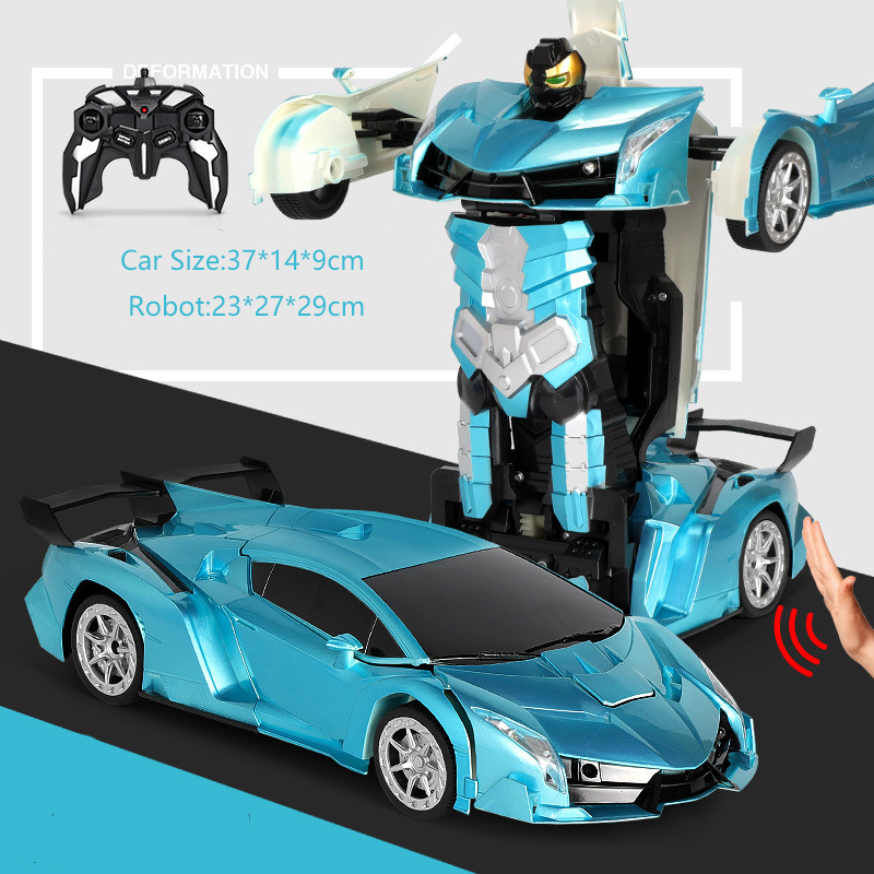 38 cm RC Car 2.4Ghz Induction Transformation Robot 2 Deforma