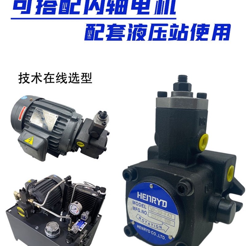 极速HENRYD液压变量叶片泵油泵VP-20 VP-15 VP-40 VP-30-FA3-D H