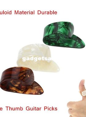 3pcs/set Finger Thumb Guitar Picks Plectrums Celluloid Mat