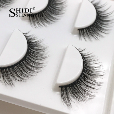 好货New 3 pairs natural false eyelashes fake lashes long mak