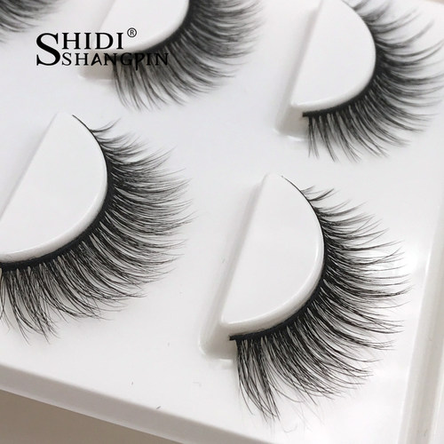 好货New 3 pairs natural false eyelashes fake lashes long mak