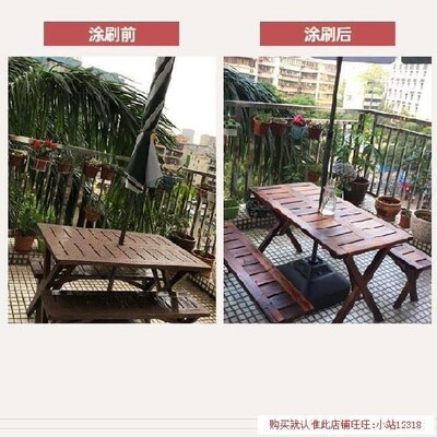 好货卫生间木门防水防潮油漆蜡油室外环保型水性木板板床青漆木饭
