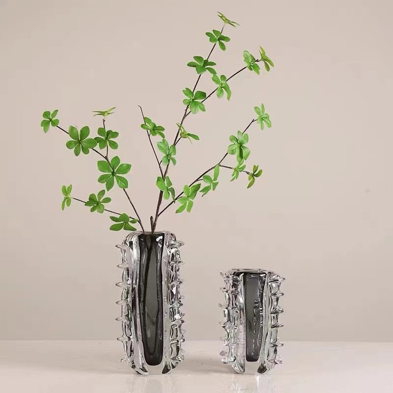 现代简约轻奢琉璃玻璃花瓶插花创意客厅花器样板间软装饰桌面摆件,橡塑材料及制品,其他塑料制品,淘宝优惠券,粉丝福利购,淘宝优惠卷