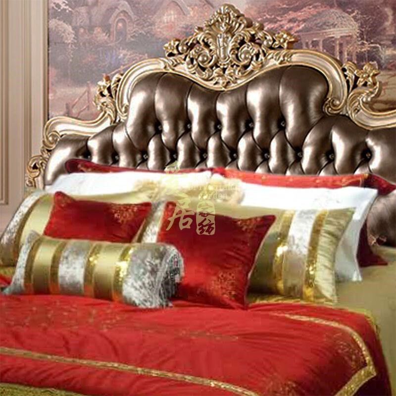 高档新古典床上用品样板房样板间床品套装定制欧式豪华婚庆多件套